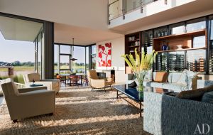 A geometric Hamptons house by Leroy Street Studio and decorator Thad Hayes Design-living-area.jpg